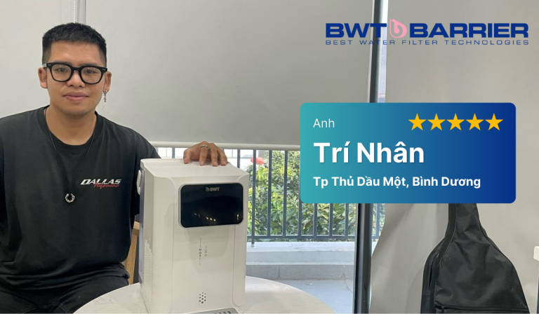 Anh Trí Nhân sử dụng Bình thủy điện BWT cho căn hộ chung cư